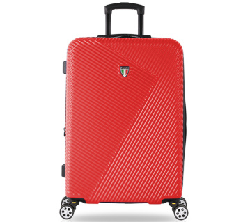 Cestovní kufr TUCCI T-0118/3-L ABS - červená