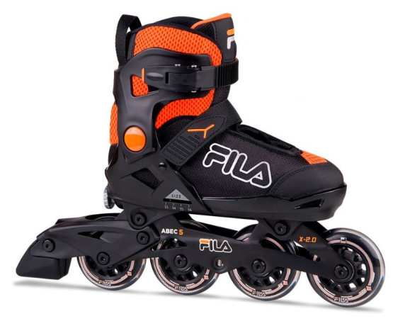 Dětské kolečkové brusle Fila X 2.0 Black/Orange