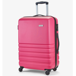 Cestovní kufr ROCK TR-0169/3-M ABS - růžová