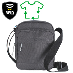 RFiD Shoulder Bag Recycled; grey