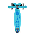 Stabilní koloběžka pro děti Micro Maxi DeLuxe skládací Bright Blue LED