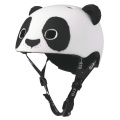 Bílá helma na koloběžku Micro LED 3D Panda S