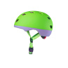 Kvalitní dětská helma na koloběžku v zelené barvě Micro Neon LED Green
