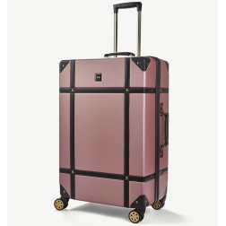Cestovní kufr ROCK TR-0193/3-L ABS - růžová