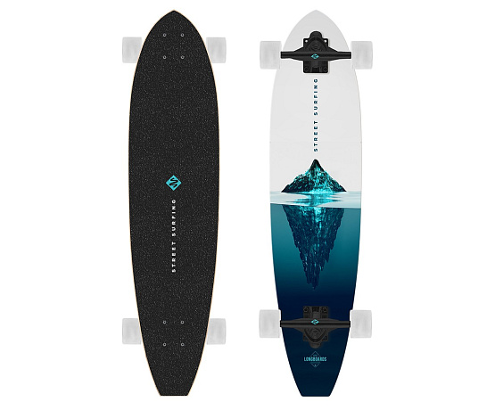 Longboard Street Surfing CUT KICKTAIL 36” Iceberg