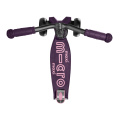 Stabilní tříkolečková fialová koloběžka se širšími řídítky Micro Maxi DeLuxe Pro Purple