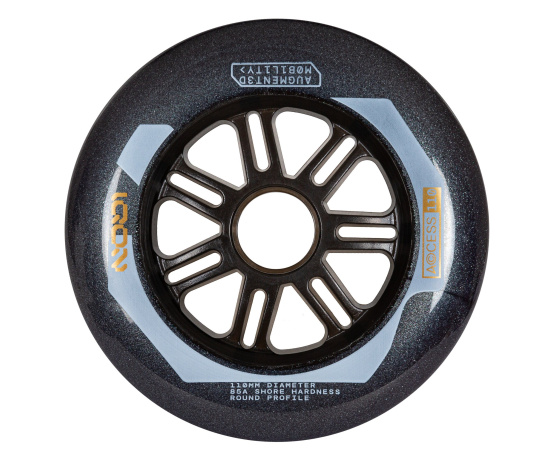 Access 110mm 85A Dark Grey 3-pack