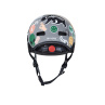 Šedivá helma na koloběžku Micro LED Sticker L
