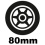 Kolečkové brusle s kolečky 80mm