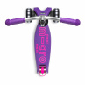 Stabilní tříkolečková koloběžka pro větší holky Maxi Deluxe Pro LED purple