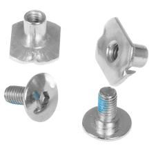 Cuff Screw + Anti Rivet fitting Next Silver