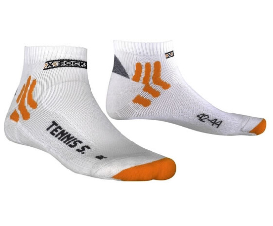 Tennissok X-Socks Tennis Silver White - EU 35-38 - VÝPRODEJ