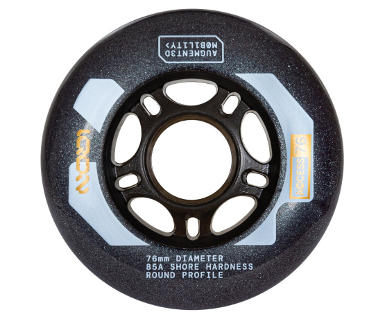 Access 76mm 85A Dark Grey 4-pack