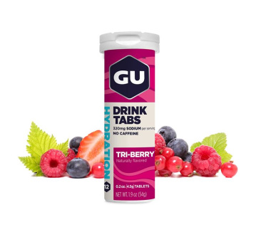GU Hydration Drink Tabs 54 g Triberry 1 tuba (balení 8ks) EXP 06/25
