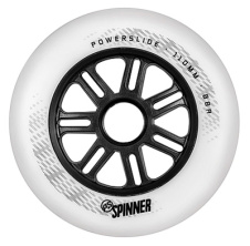 Spinner White 110mm 88A 1ks - pouze poslední 3 kolečka