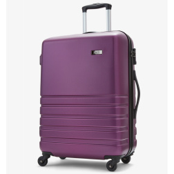Cestovní kufr ROCK TR-0169/3-M ABS - fialová