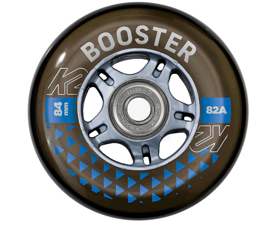 Booster 84mm 82A – 8 ks + ložiská ILQ 7 + hliníkové spacery 6 mm Booster 84mm 82A – 8 ks + ložiská ILQ 7 + hliníkové spacery 6 mm