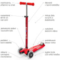 Popis koloběžky Micro Maxi DeLuxe LED Red