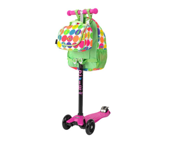 Maxi batoh a svačinová taška - neon dots