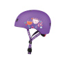 Fialová helma na koloběžku Micro LED Floral Purple M