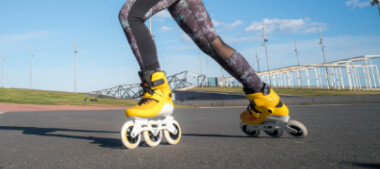 T-stop brzdeni kolecky nakoleckovych inline bruslich