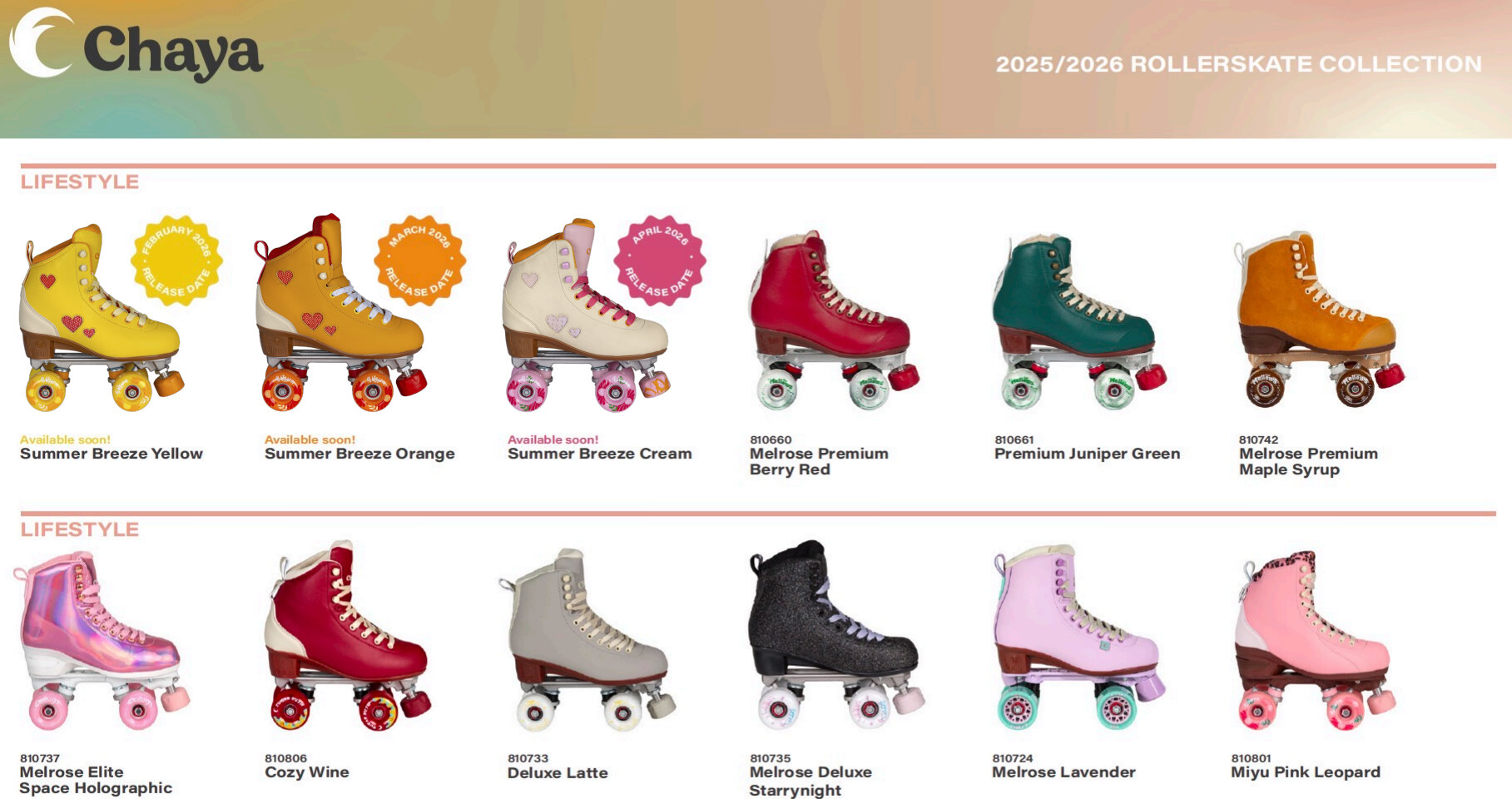 Chaya 2026 - quad skates